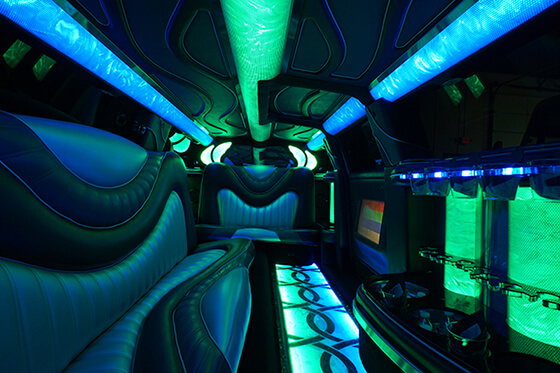 limo with spacious interior