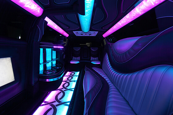 inside our limo and car service