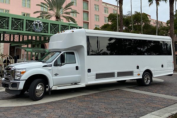 white party bus